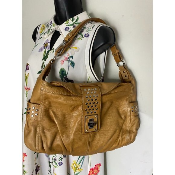 Rafe Tan Large Leather Shoulder/Crossbody Bag - Picture 7 of 16